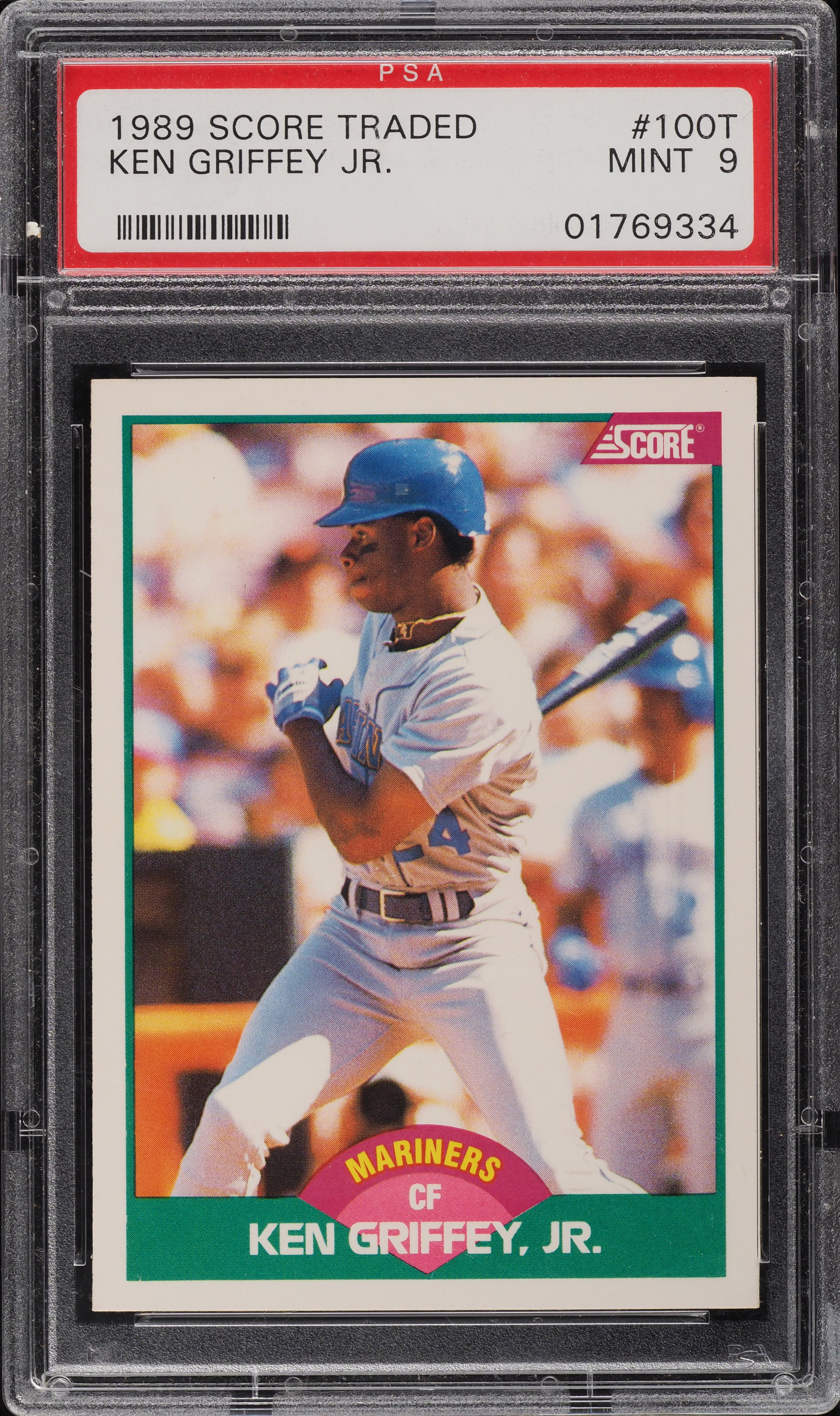 1989 Score Traded Ken Griffey Jr. ROOKIE #100T PSA 9 MINT