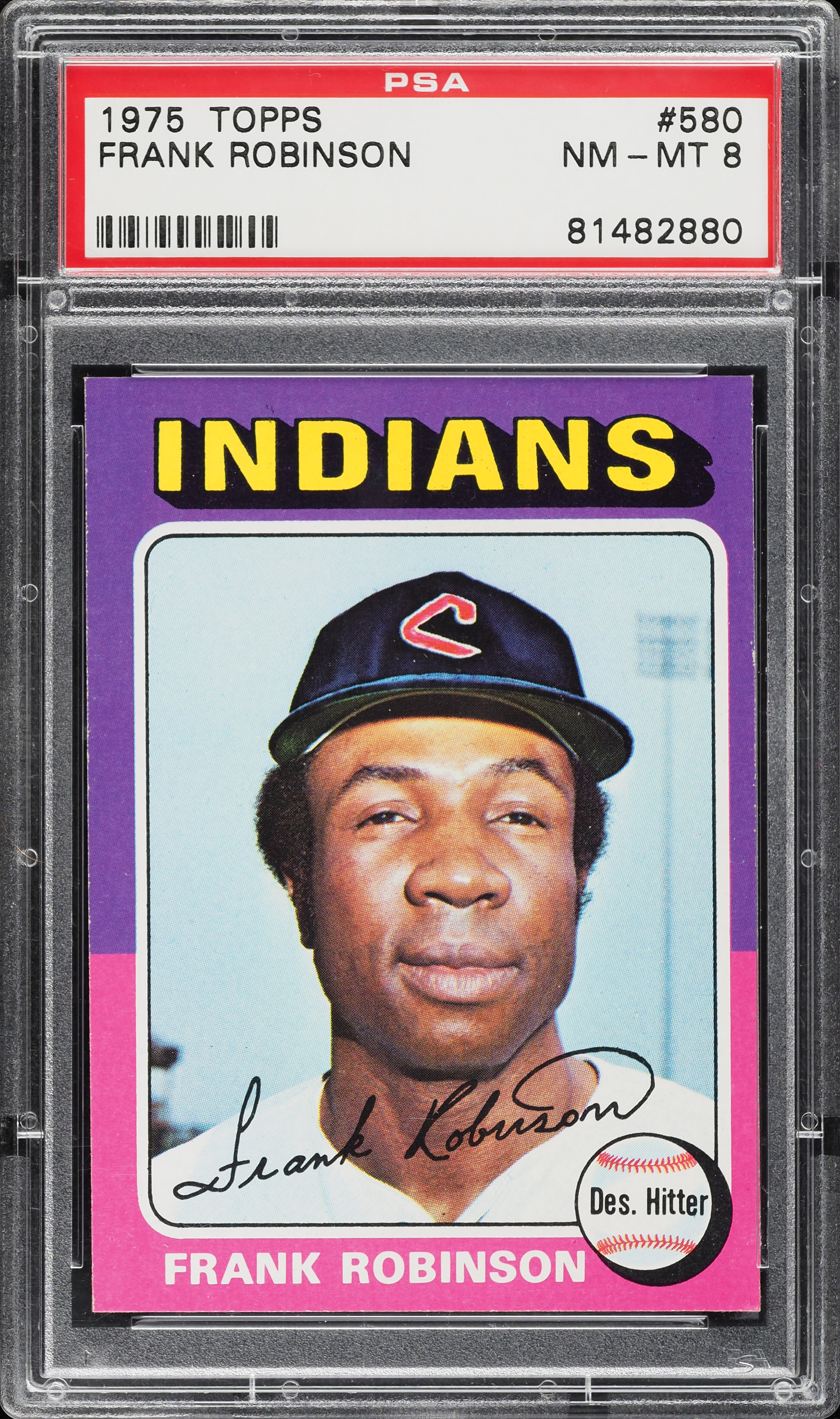 1975 Topps Frank Robinson #580 PSA 8 NM-MT