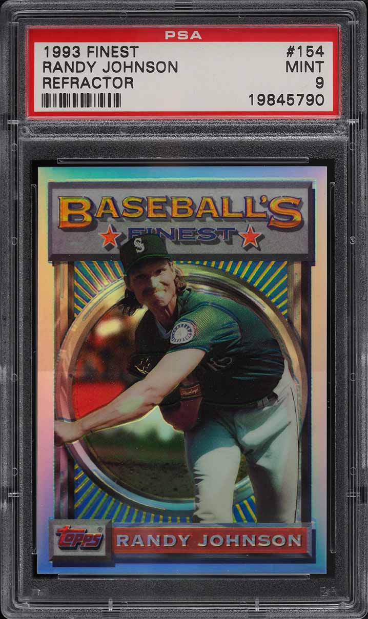1993 Finest Refractor Randy Johnson #154 PSA 9 MINT