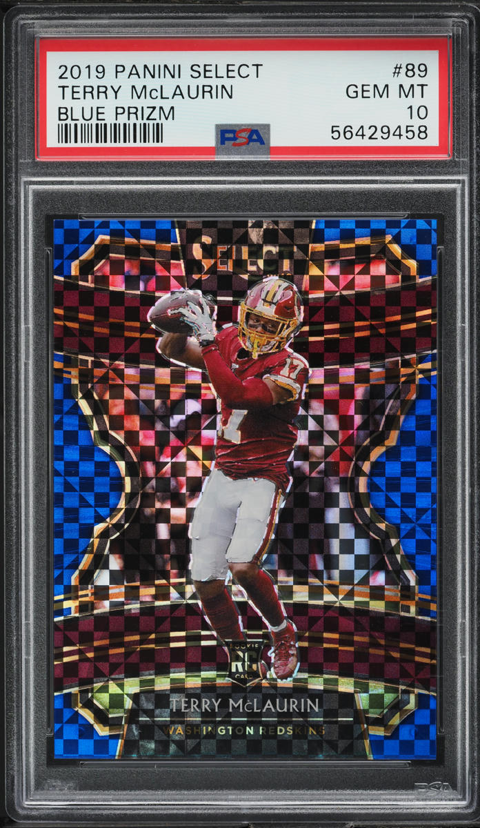 2019 Select Concourse Blue Prizm Terry McLaurin ROOKIE /175 #89 PSA 10 GEM MINT