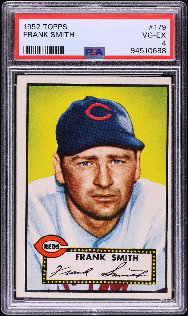 1952 Topps Frank Smith #179 PSA 4 VGEX