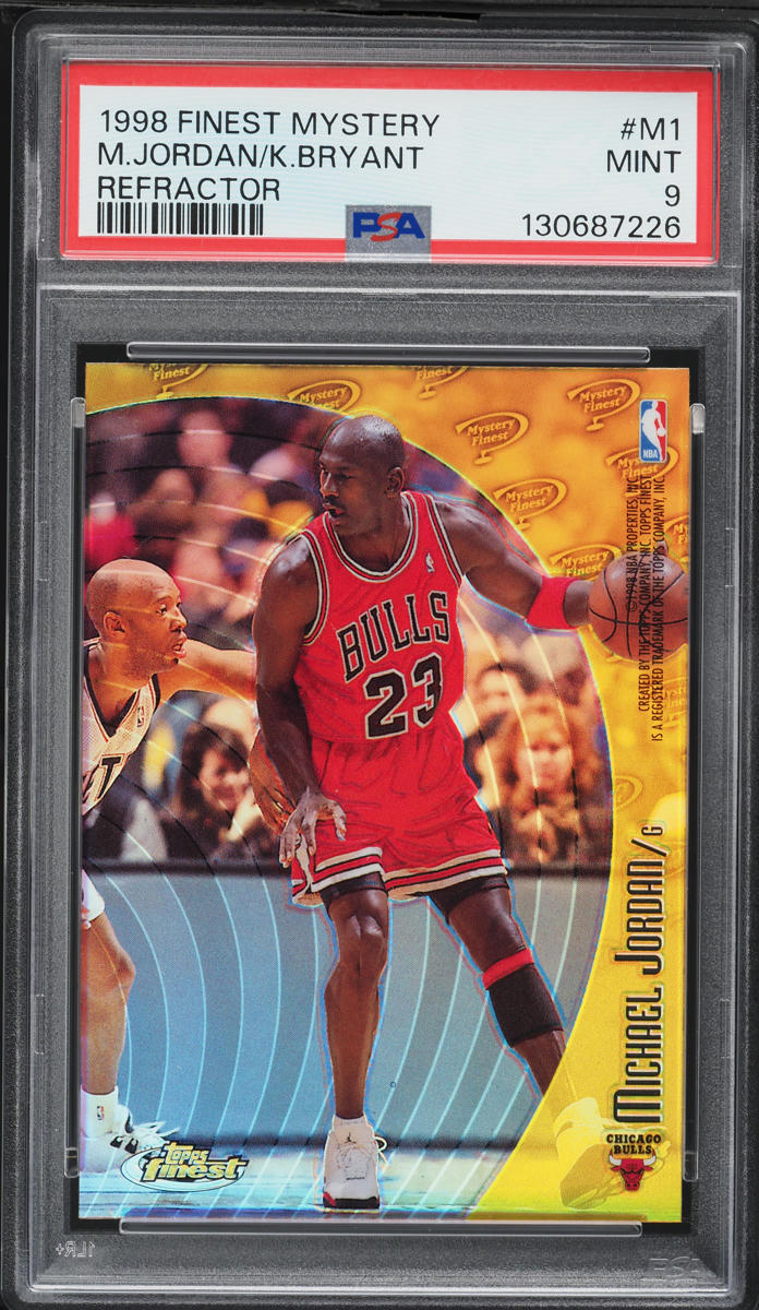 1998 Finest Mystery Refractor Michael Jordan & Kobe Bryant #M1 PSA 9 MINT