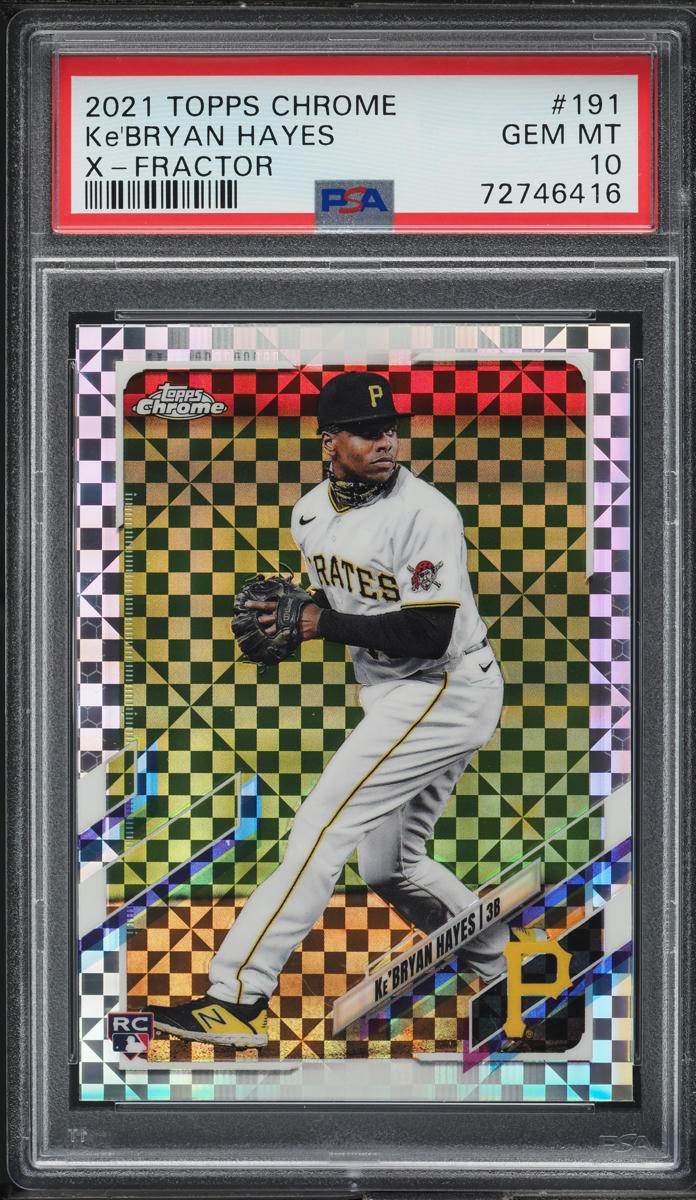 2021 Topps Chrome Xfractor Ke'Bryan Hayes ROOKIE #191 PSA 10 GEM MINT