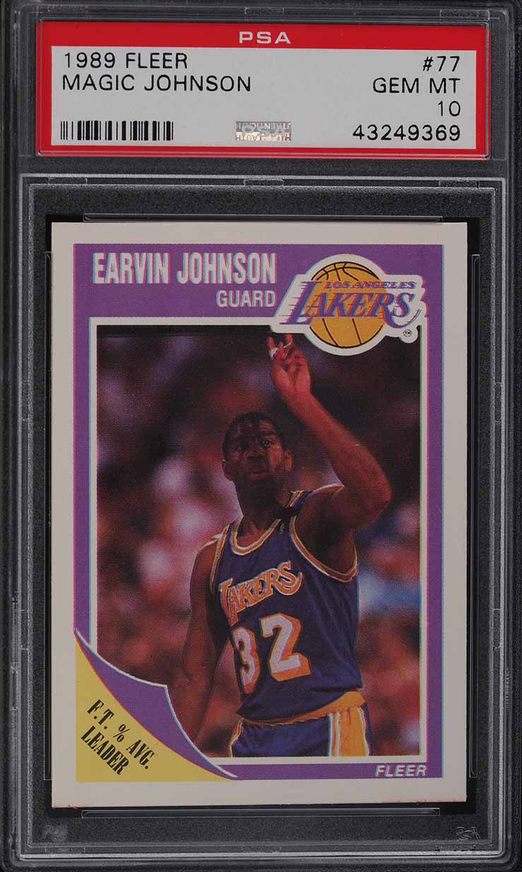 1989 Fleer Basketball Magic Johnson #77 PSA 10 GEM MINT