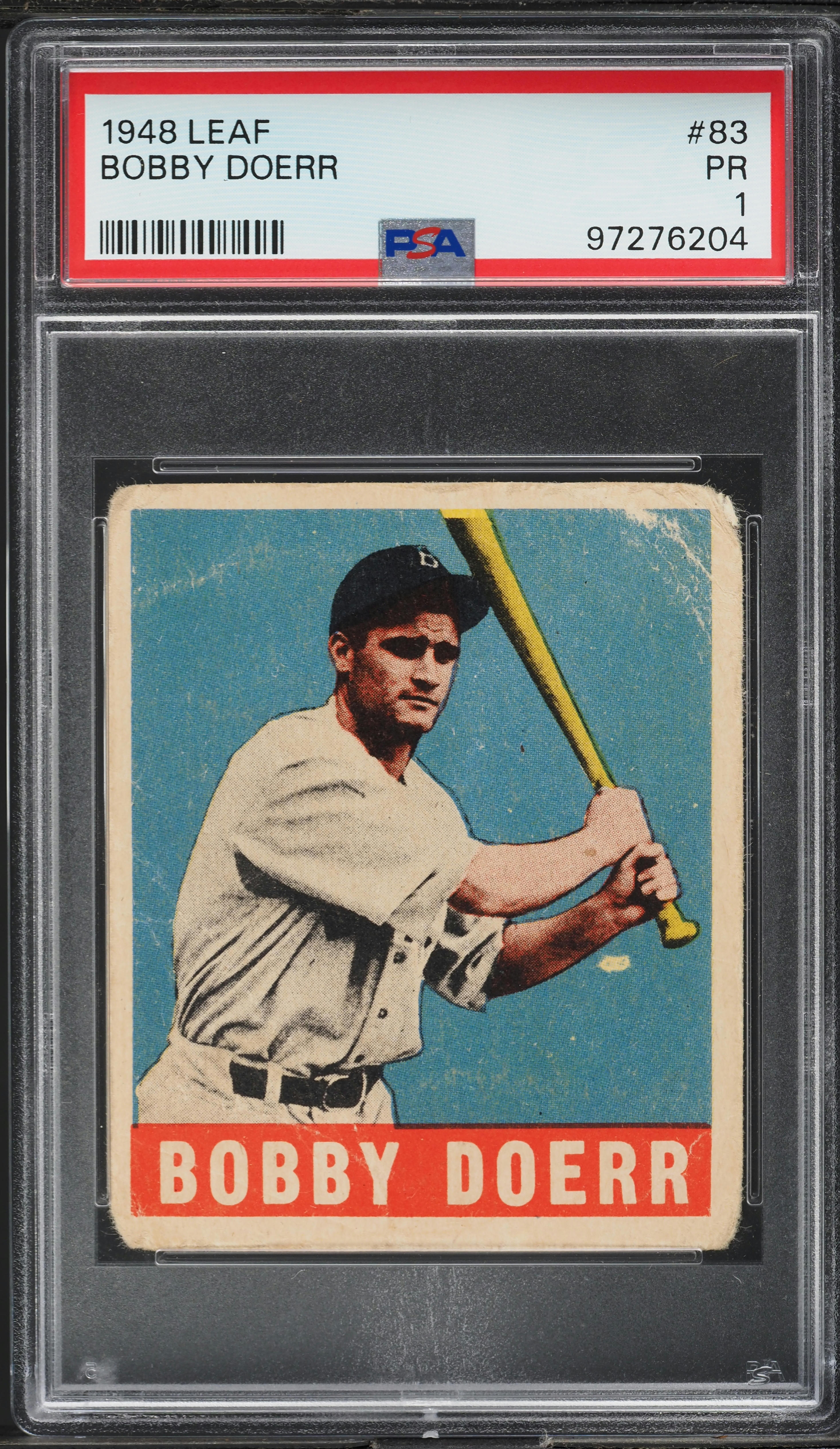 1948 Leaf Bobby Doerr #83 PSA 1 PR