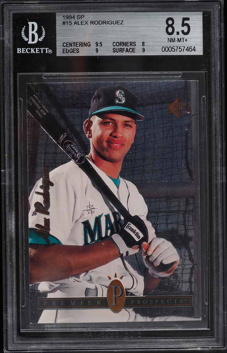 1994 SP Foil Alex Rodriguez ROOKIE #15 BGS 8.5 NM-MT+