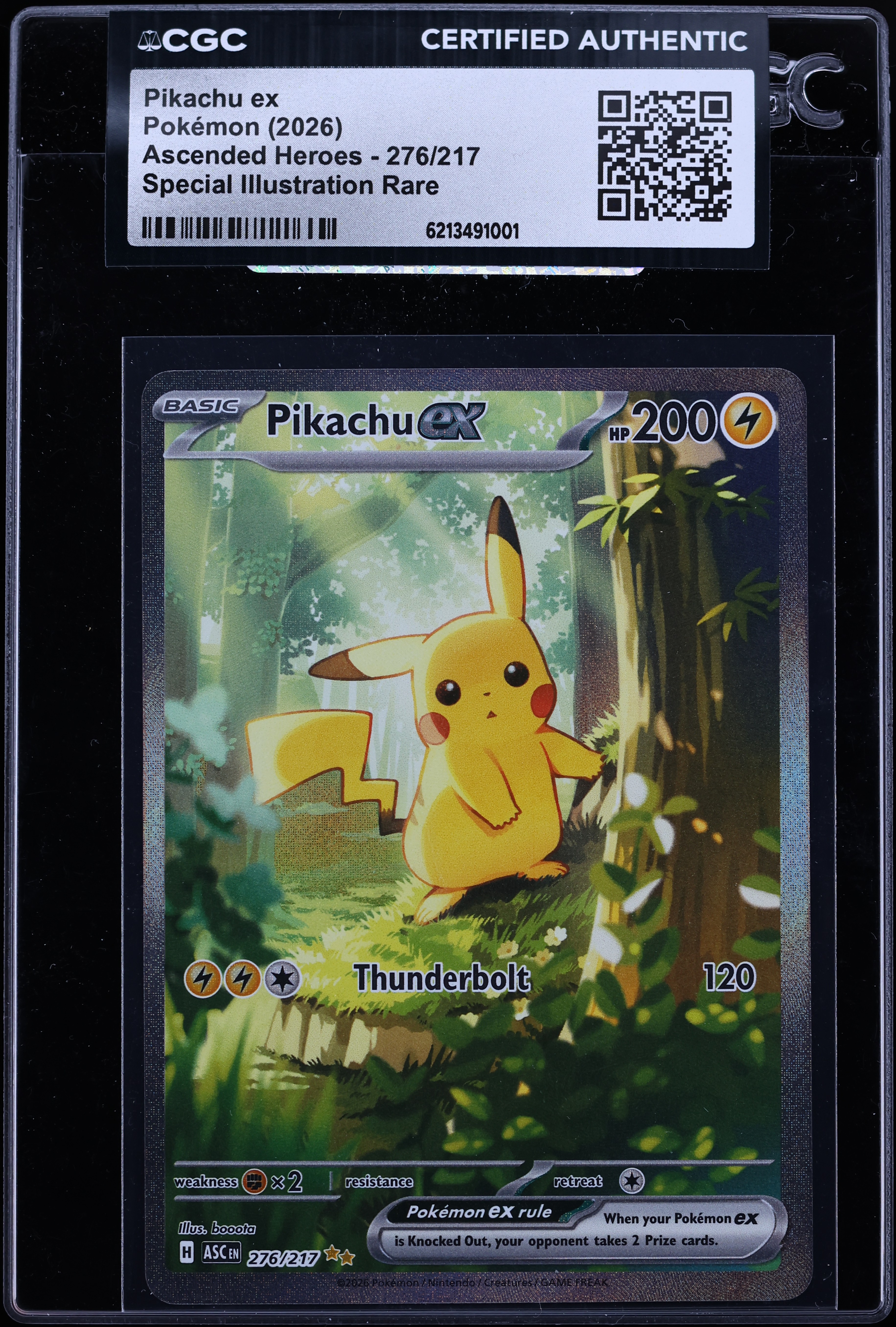 2026 Pokemon Mega Evolution Ascended Heroes SIR Pikachu ex #276 CGC AUTH