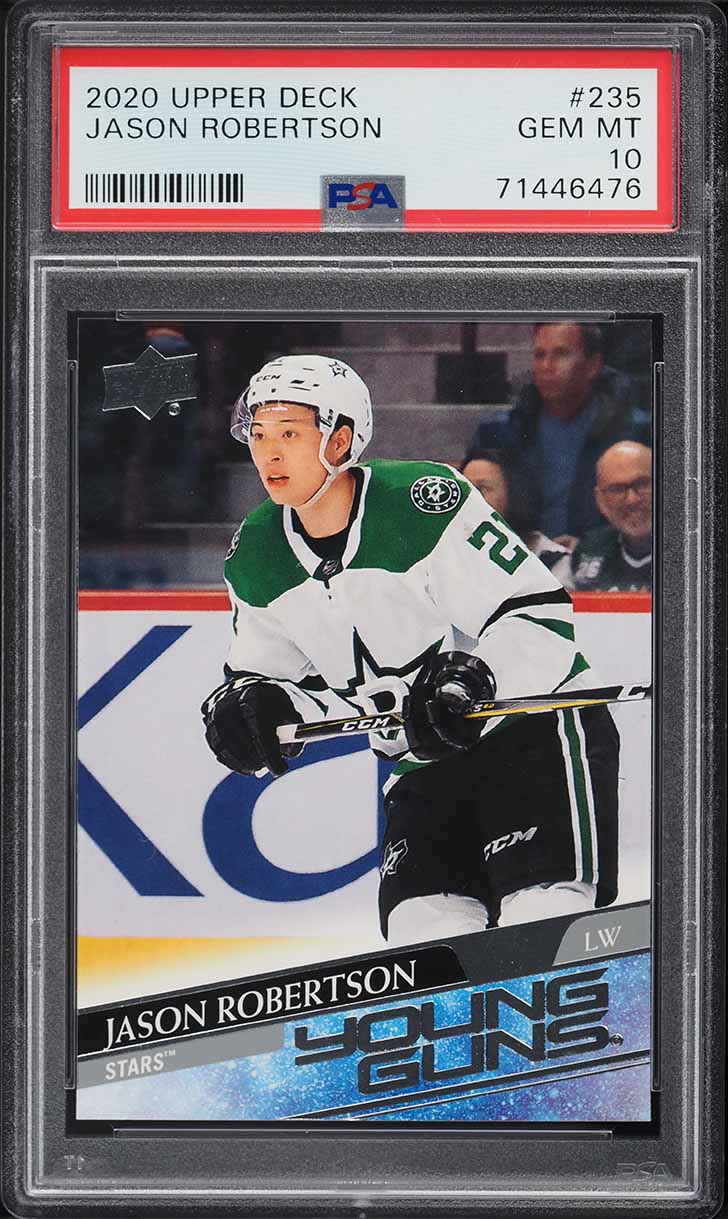 2020 Upper Deck Young Guns Jason Robertson ROOKIE #235 PSA 10 GEM MINT