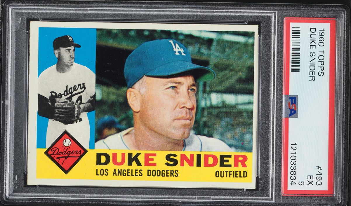 1960 Topps Duke Snider #493 PSA 5 EX