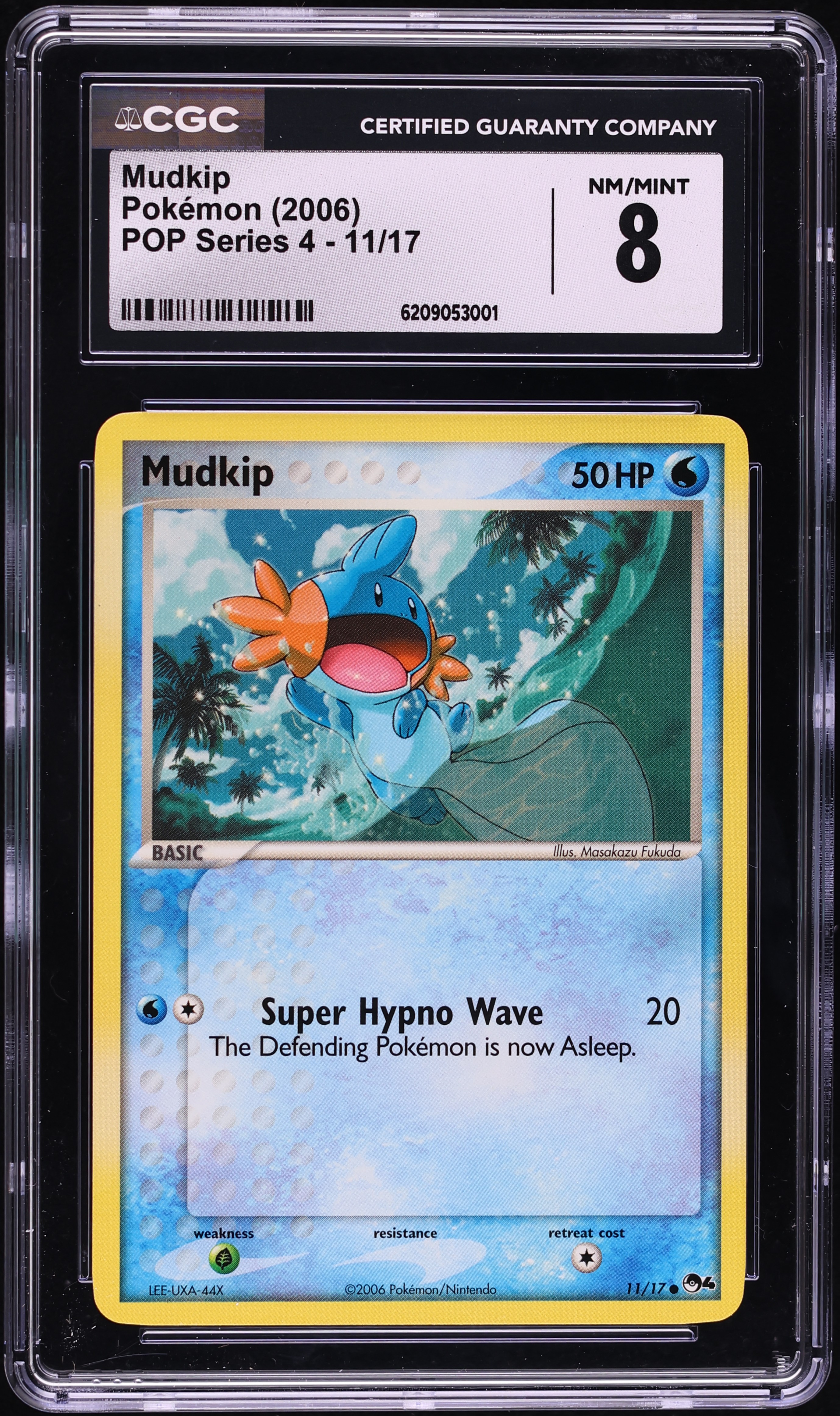 2006 Pokemon POP Series 4 Mudkip #11 CGC 8 NM-MT