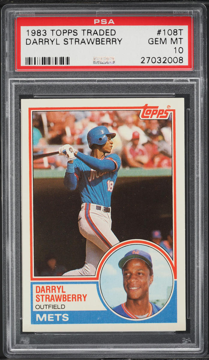 1983 Topps Traded Darryl Strawberry ROOKIE #108T PSA 10 GEM MINT