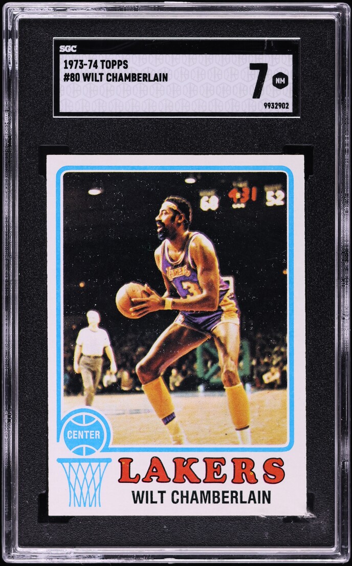 1973 Topps Basketball Wilt Chamberlain ALL-STAR #80 SGC 7 NRMT