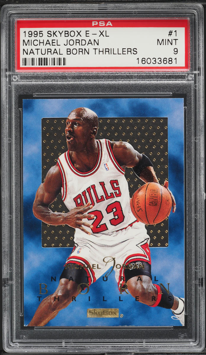 1995 Skybox E-XL Natural Born Thrillers Michael Jordan #1 PSA 9 MINT