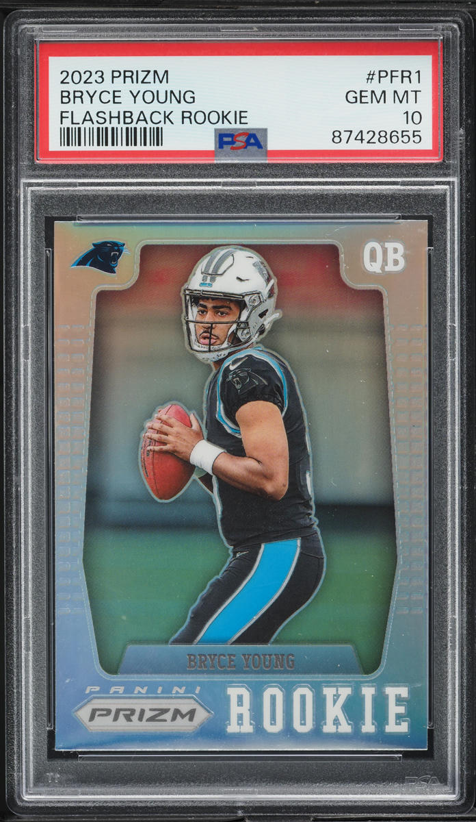 2023 Panini Prizm Flashback Silver Bryce Young ROOKIE #PFR-1 PSA 10 GEM MINT