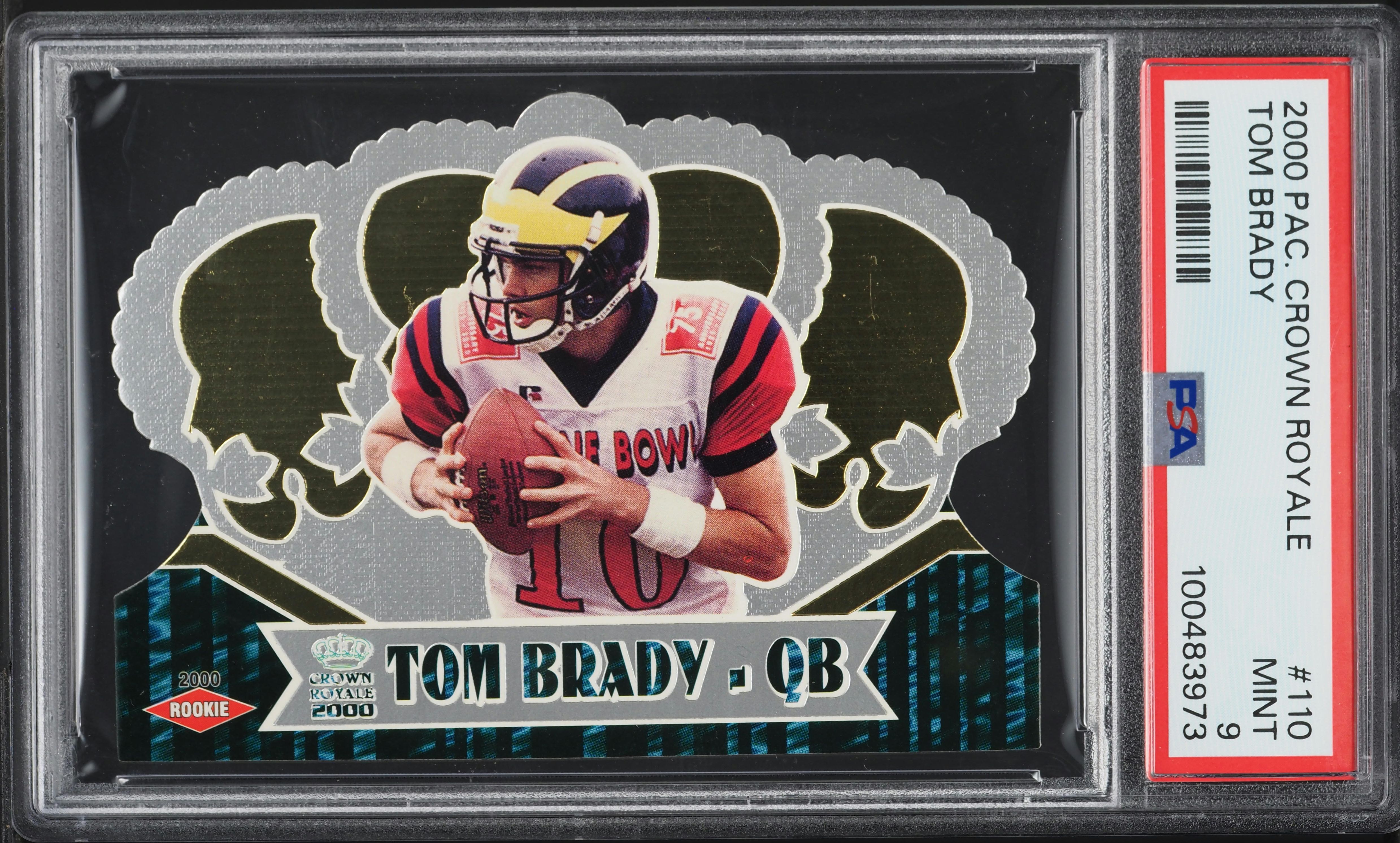 2000 Pacific Crown Royale Tom Brady ROOKIE #110 PSA 9 MINT