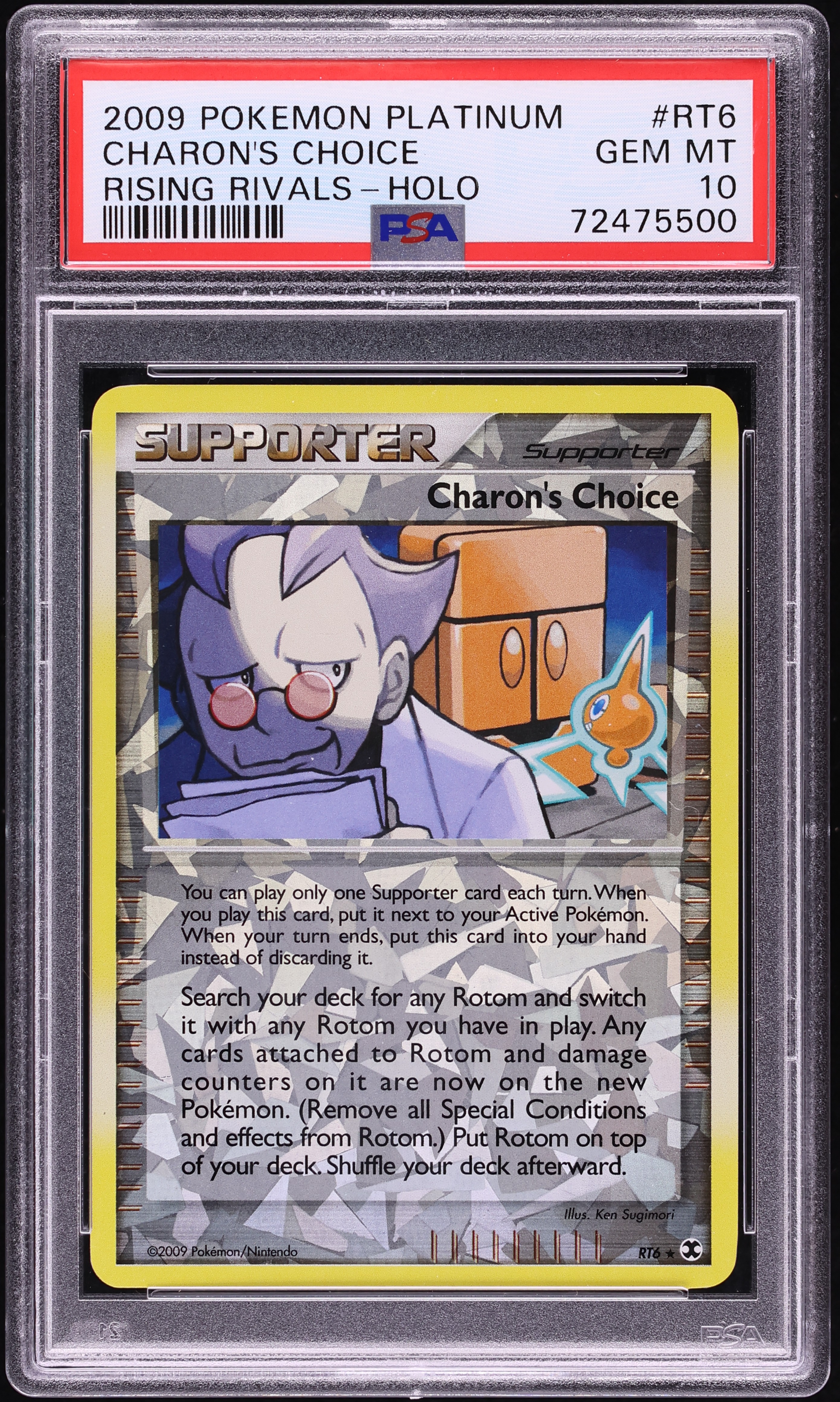 2009 Pokemon Platinum Rising Rivals Holo Charon's Choice #RT6 PSA 10 GEM MINT