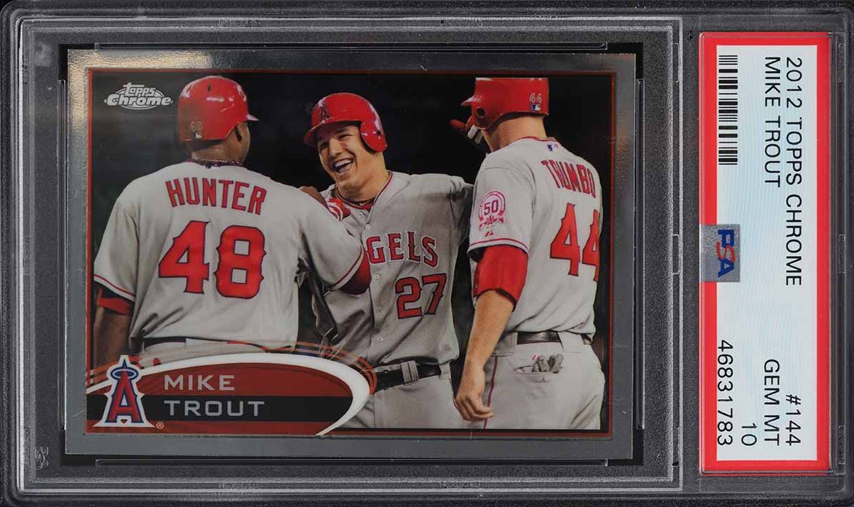 2012 Topps Chrome Mike Trout ROOKIE RC #144 PSA 10 GEM MINT