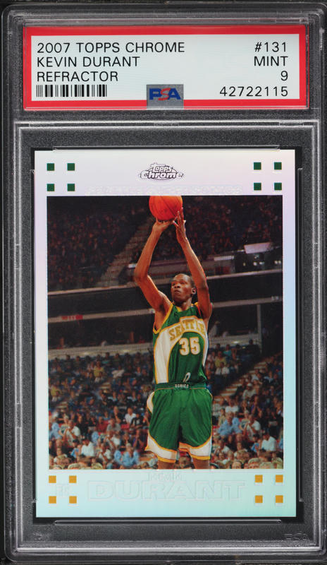 thumbnail interactive-video image 1 of 2007-08 Bowman Draft Picks & Stars HOBBY Pack – Look For Kevin Durant RC Refractor 1 of 3