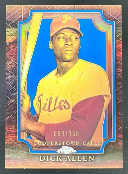 2025 Topps Chrome Cooperstown Calls Blue Refractor #CC-5 Dick Allen /150