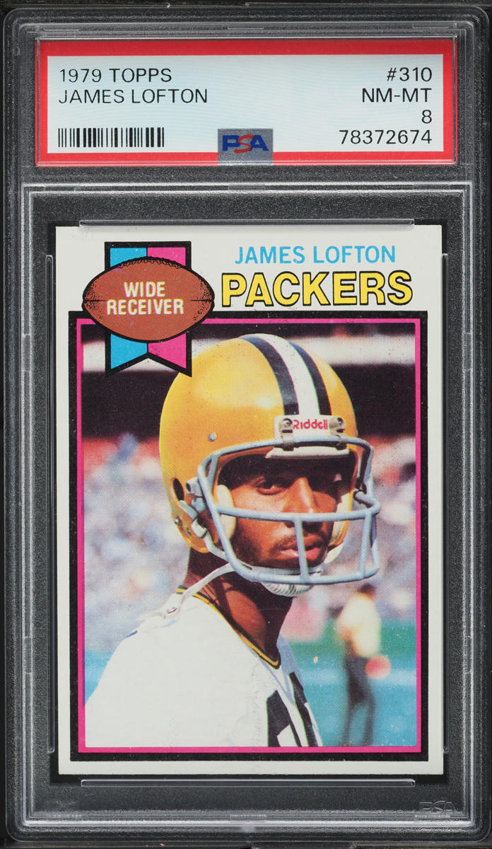 1979 Topps Football James Lofton ROOKIE #310 PSA 8 NM-MT