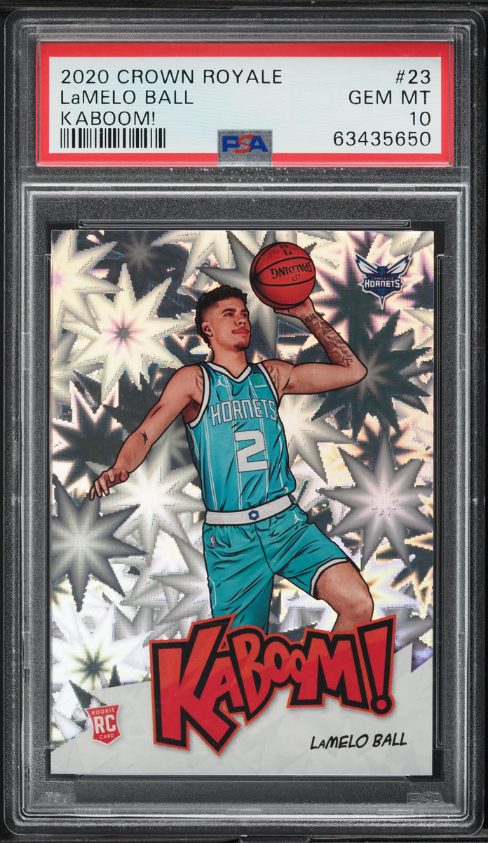2020 Crown Royale Kaboom! LaMelo Ball ROOKIE #23 PSA 10 GEM MINT