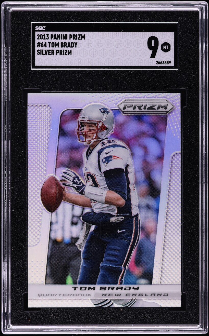 2013 Panini Prizm Silver Tom Brady #64 SGC 9 MINT