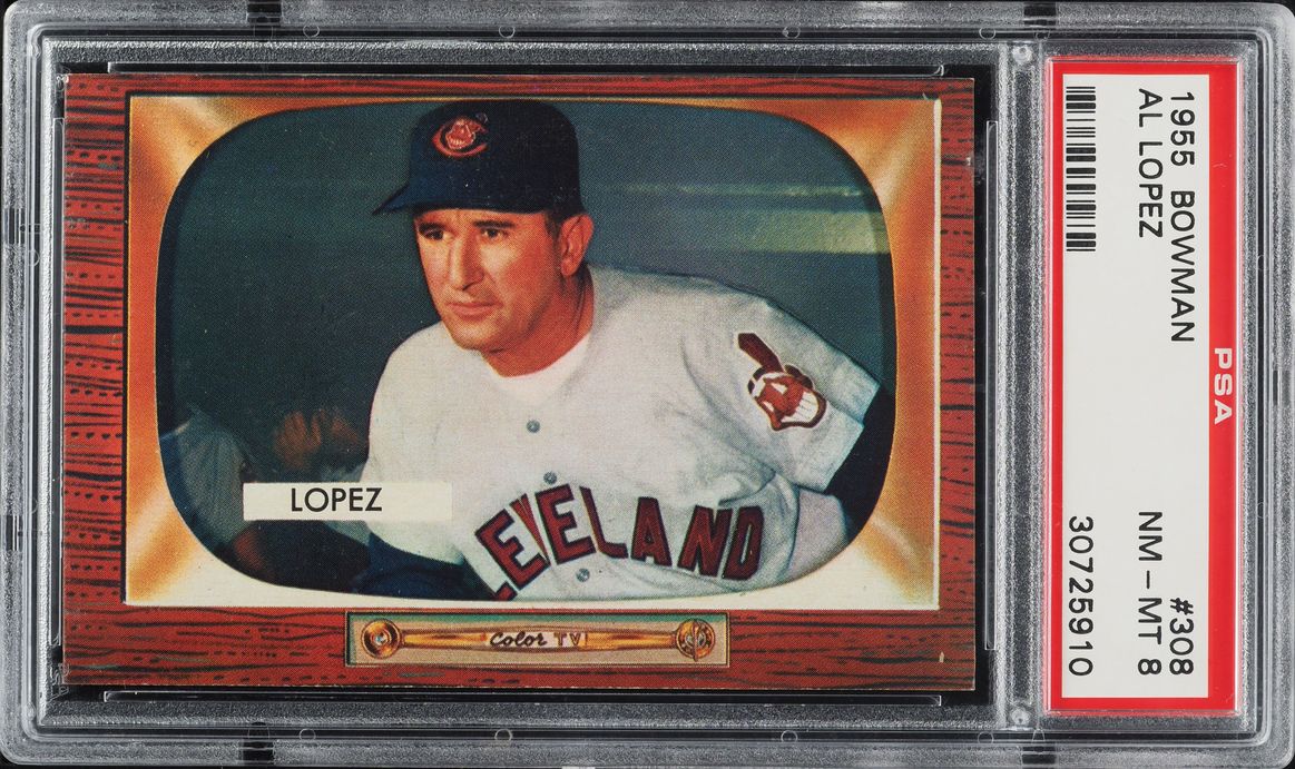 1955 Bowman Al Lopez #308 PSA 8 NM-MT