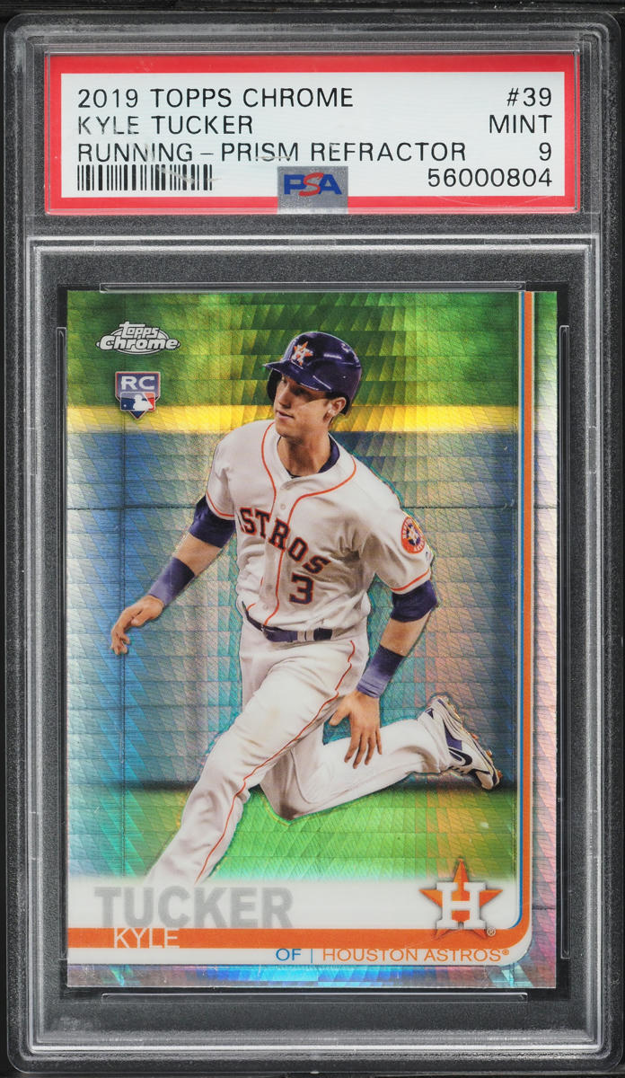 2019 Topps Chrome Prism Refractor Kyle Tucker ROOKIE #39 PSA 9 MINT