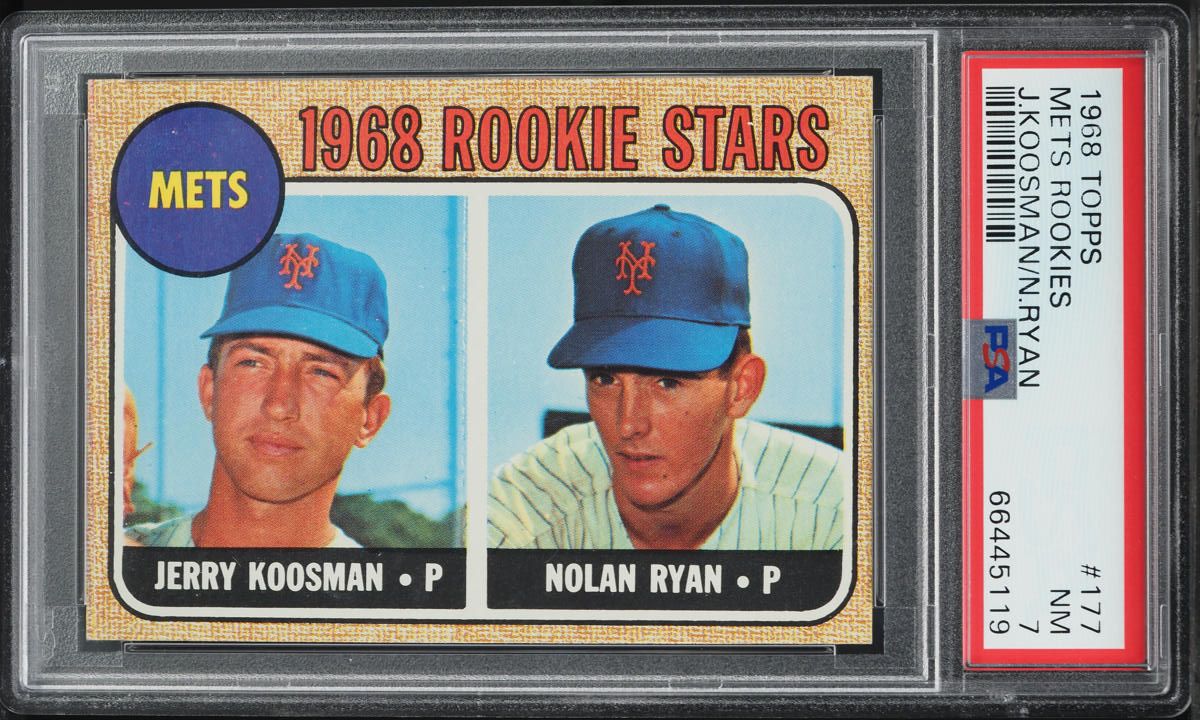 1968 Topps Nolan Ryan ROOKIE #177 PSA 7 NRMT
