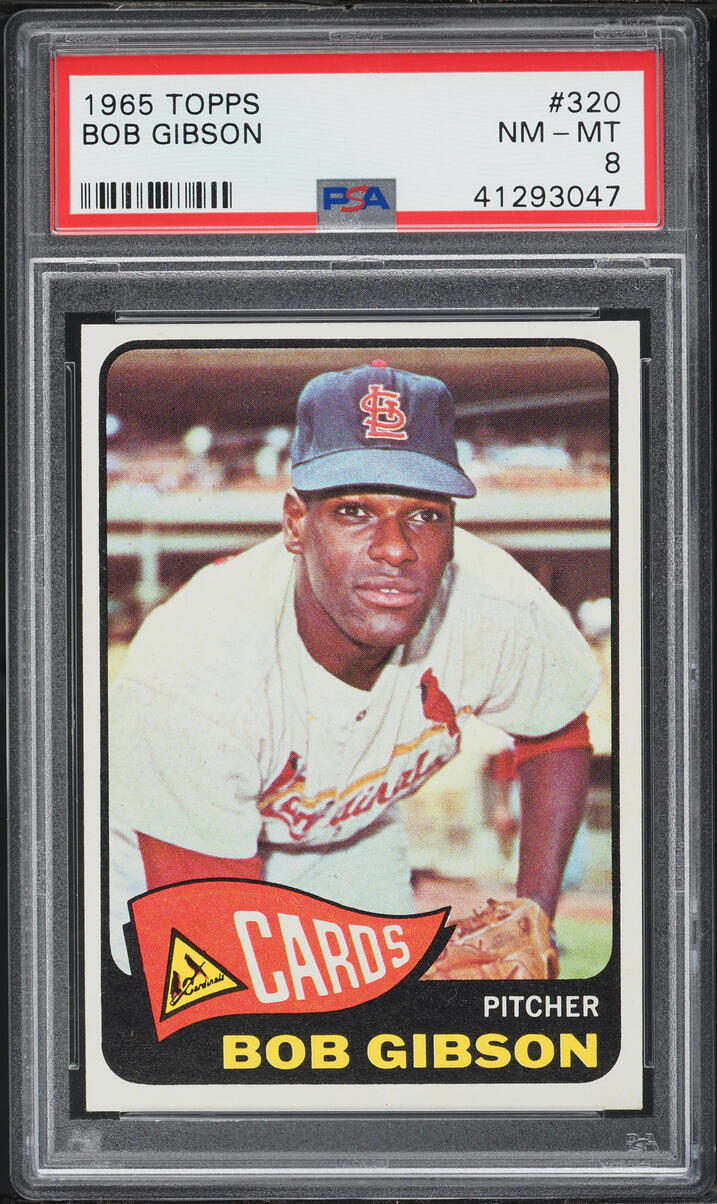 1965 Topps Bob Gibson #320 PSA 8 NM-MT