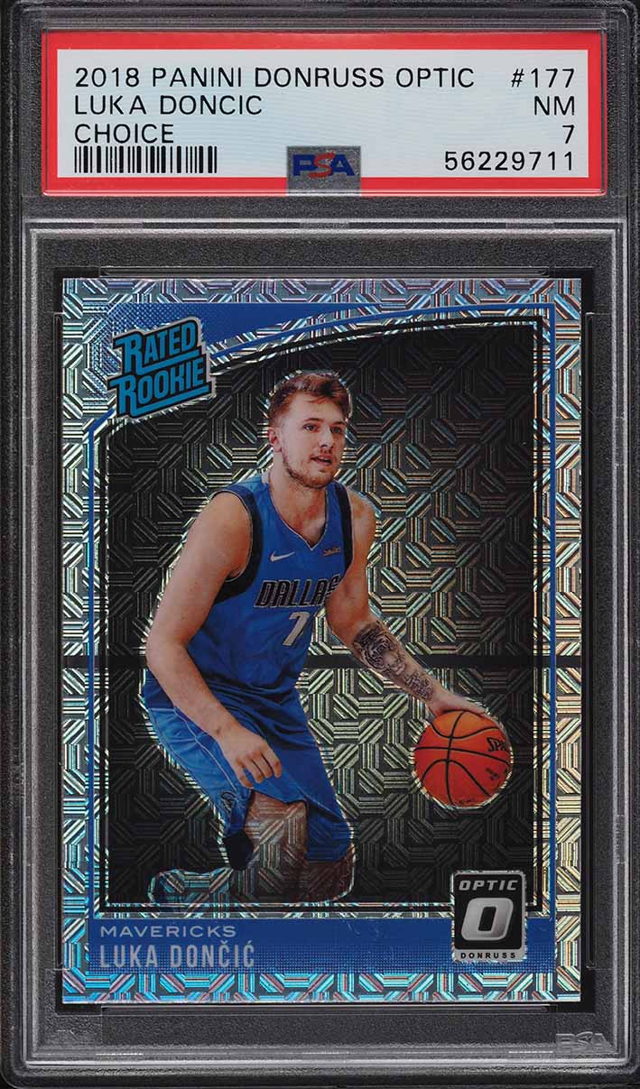 2018 Donruss Optic Choice Luka Doncic ROOKIE #177 PSA 7 NRMT