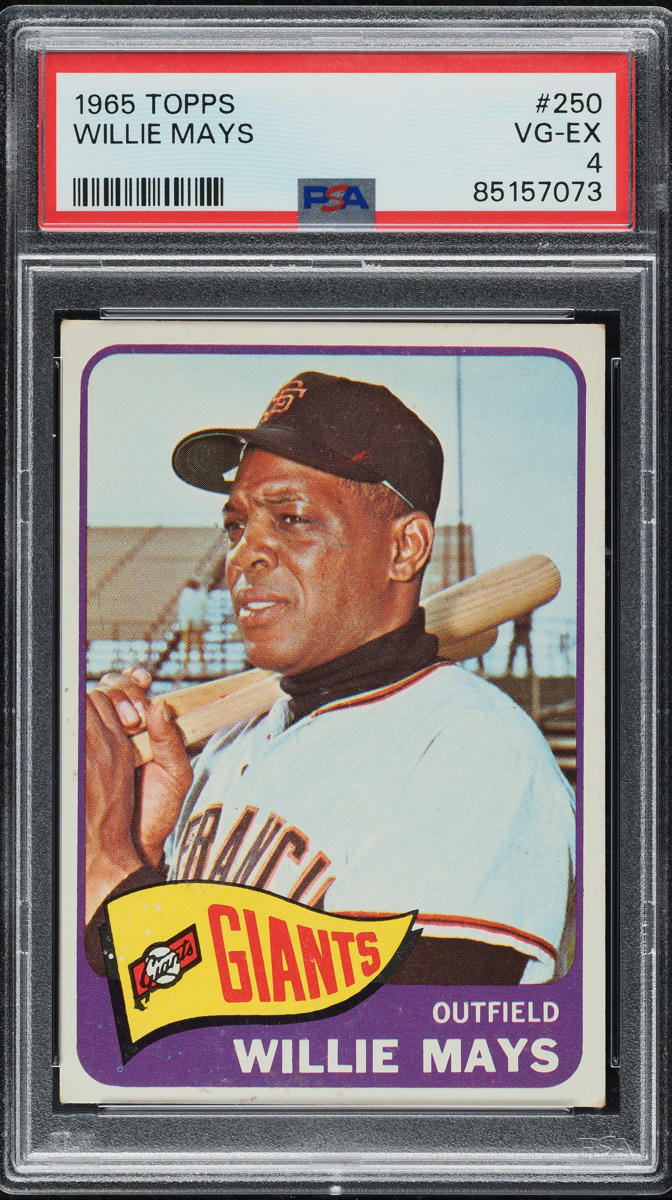 1965 Topps Willie Mays #250 PSA 4 VGEX