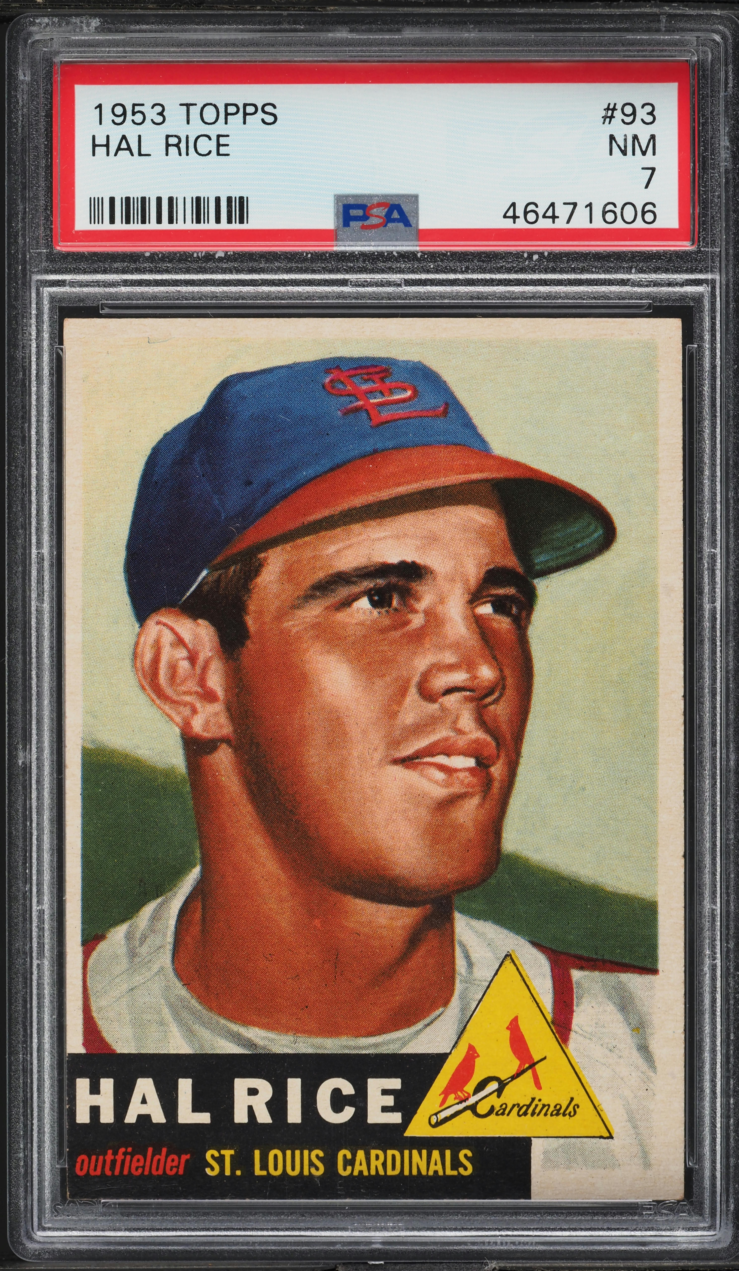 1953 Topps Hal Rice #93 PSA 7 NRMT