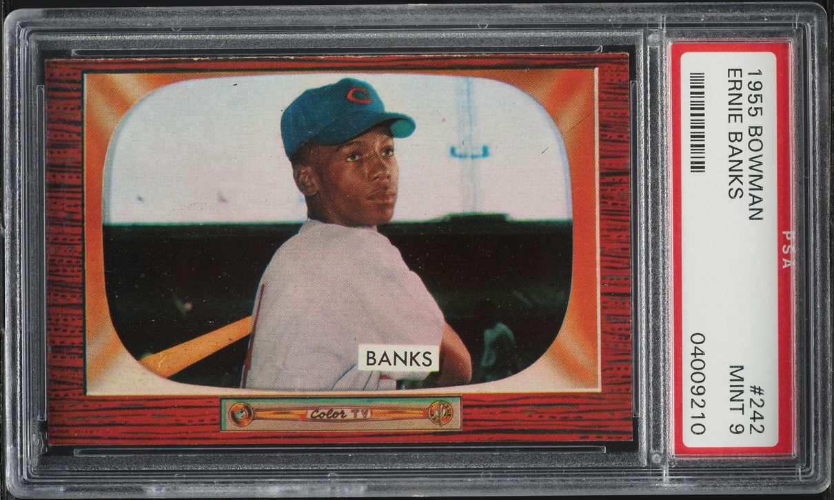 1955 Bowman Ernie Banks #242 PSA 9 MINT