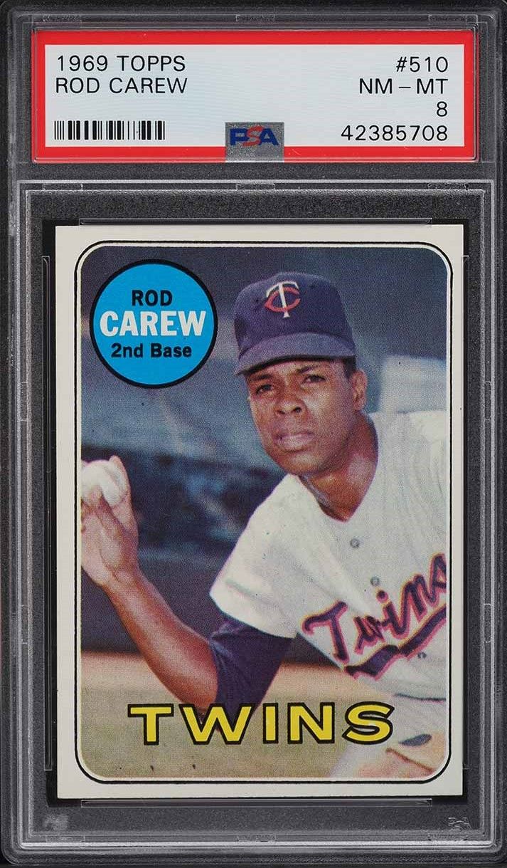 1969 Topps Rod Carew #510 PSA 8 NM-MT