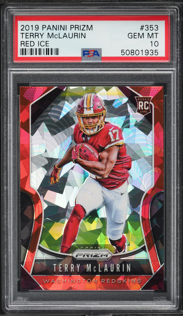 2019 Panini Prizm Red Ice Terry McLaurin ROOKIE #353 PSA 10 GEM MINT