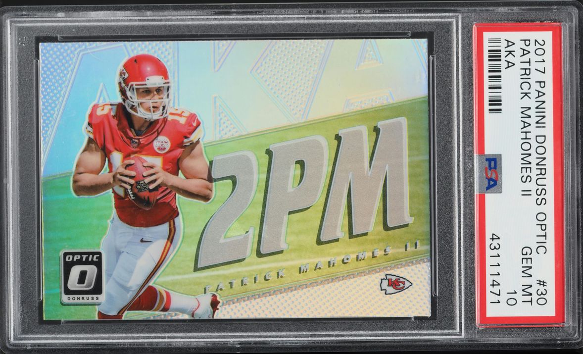 2017 Panini Donruss Optic AKA Patrick Mahomes II ROOKIE #30 PSA 10 GEM MINT