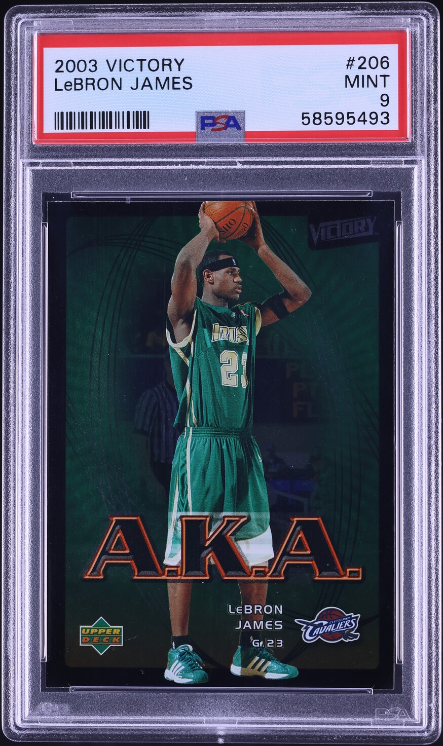 2003 Upper Deck Victory LeBron James ROOKIE #206 PSA 9 MINT
