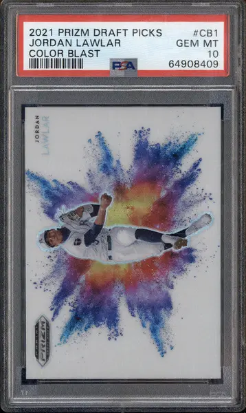 2021 Panini Prizm Draft Picks Color Blast #CB1 Jordan Lawlar PSA 10