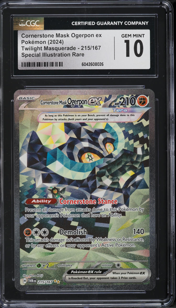 2024 Pokemon SV Twilight Masquerade SIR Cornerstone Mask Ogerpon ex #215 CGC 10