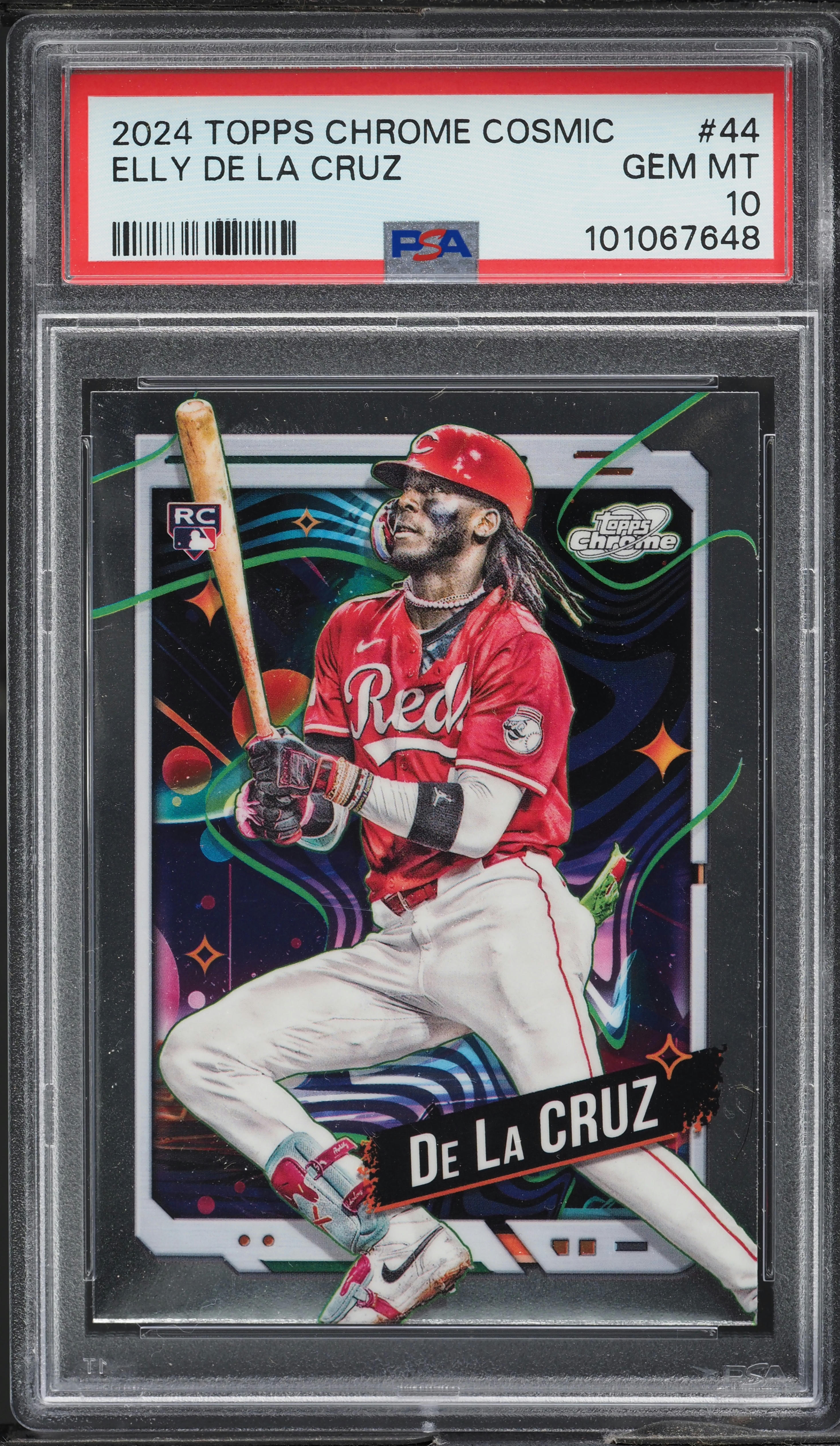 2024 Topps Chrome Cosmic Elly De La Cruz ROOKIE #44 PSA 10 GEM MINT