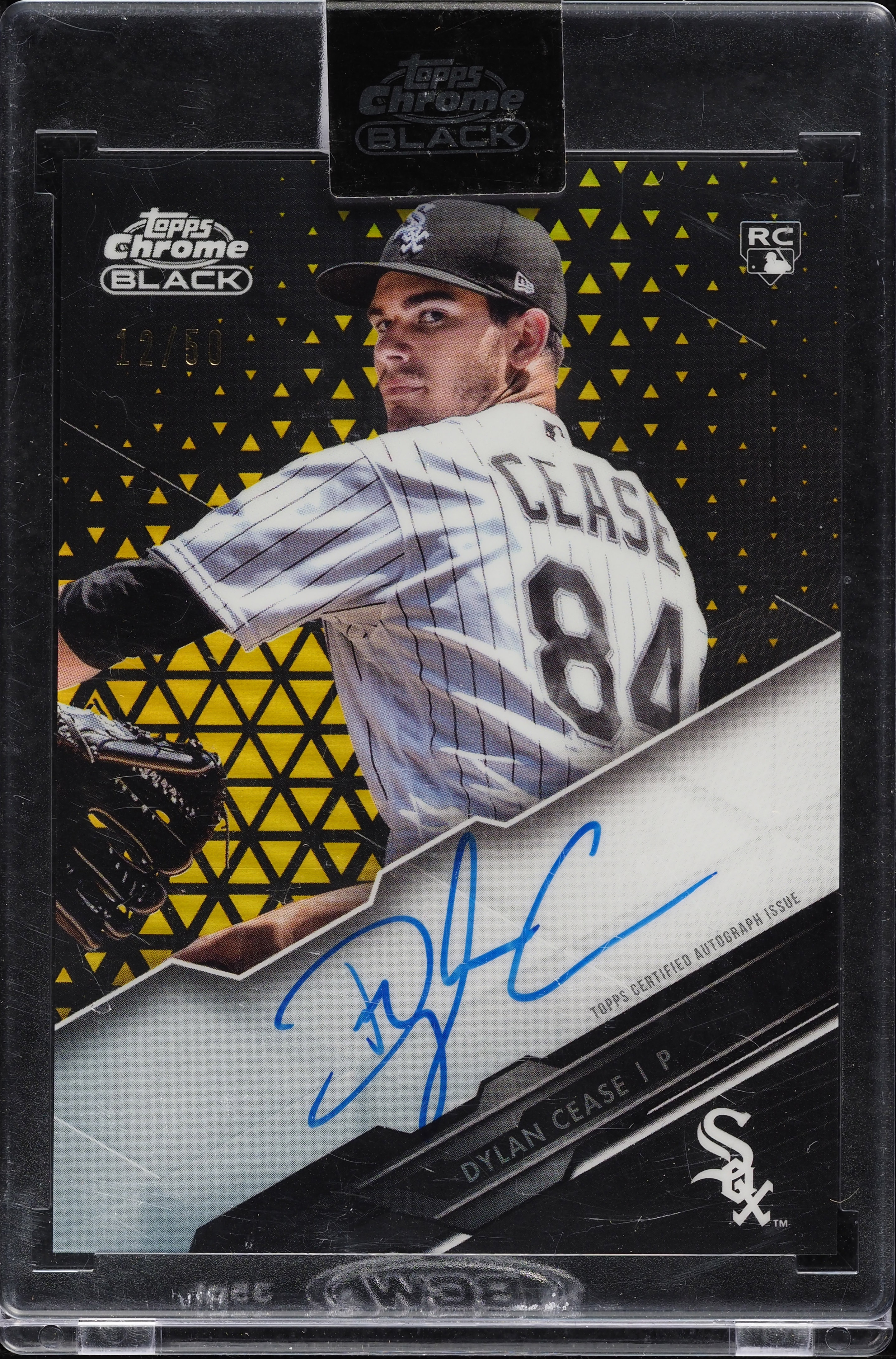 2020 Topps Chrome Black Gold Refractor Dylan Cease ROOKIE AUTO /50 #CBA-DYL