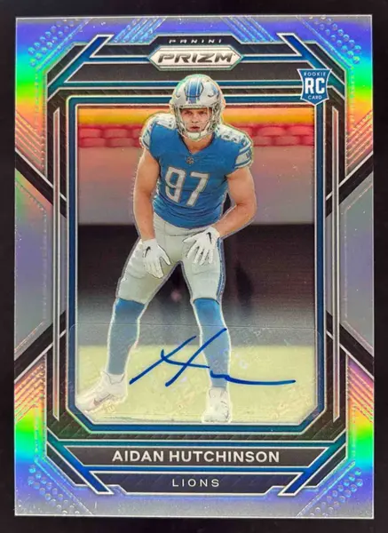 2022 Panini Prizm Autographs Prizm Silver #340 Aidan Hutchinson RC Auto