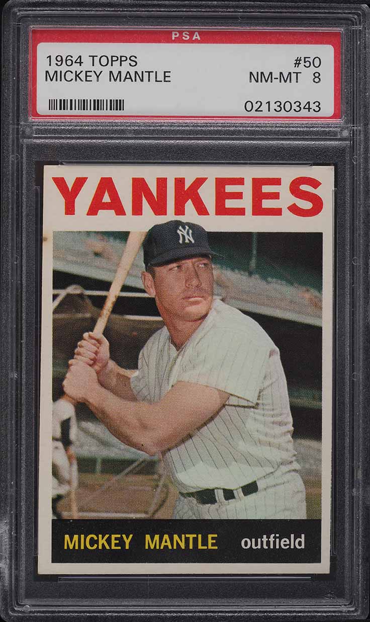 1964 Topps Mickey Mantle #50 PSA 8 NM-MT