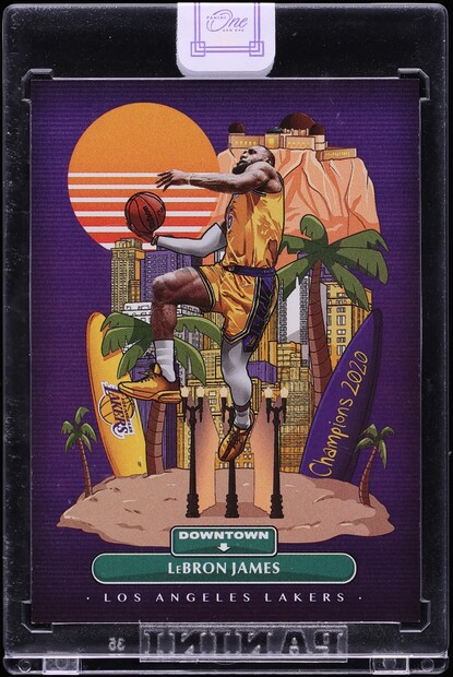 2021 Panini One And One Downtown LeBron James #1
