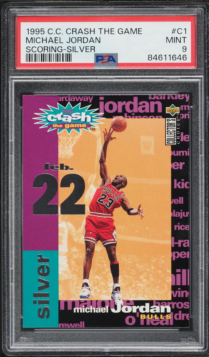 Michael Jordan (vs. Knicks W) #C1 1995-96 Collector's Choice Basketball You Crash the Game Silver: Scoring