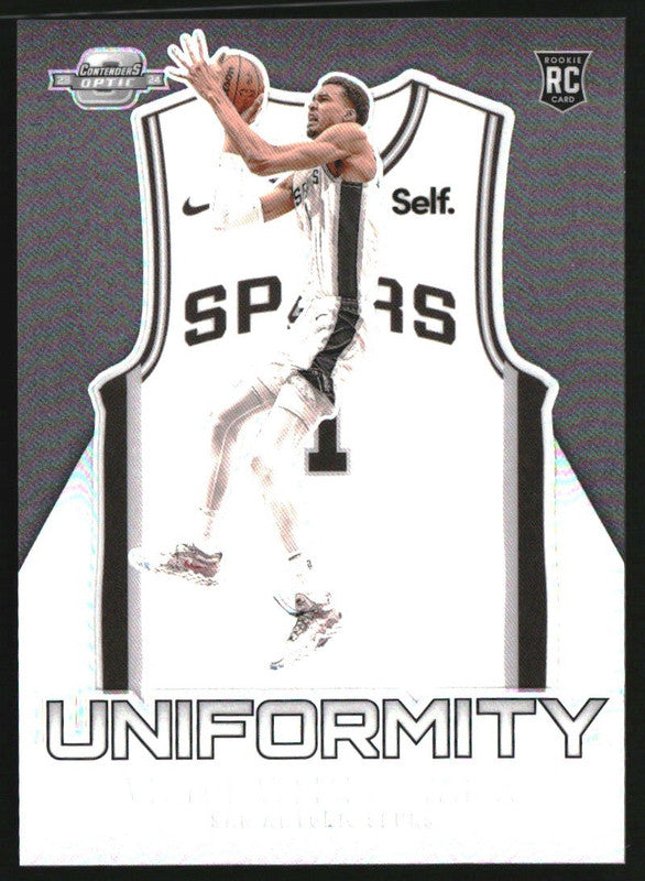 2023-24 Panini Contenders Optic Uniformity #12 Victor Wembanyama RC Rookie