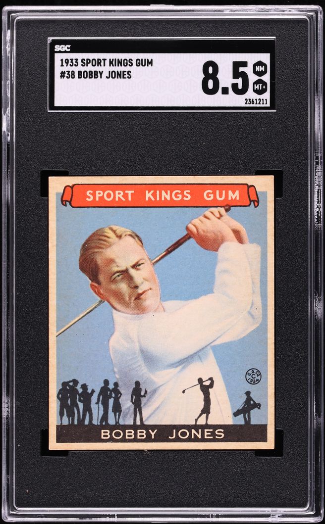 1933 Goudey Sport Kings Golf Bobby Jones #38 SGC 8.5 NM-MT+