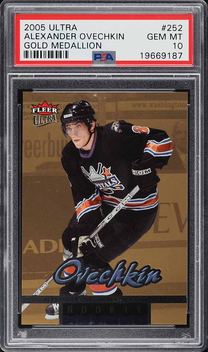 2005 Ultra Gold Medallion Alexander Ovechkin ROOKIE #252 PSA 10 GEM MINT