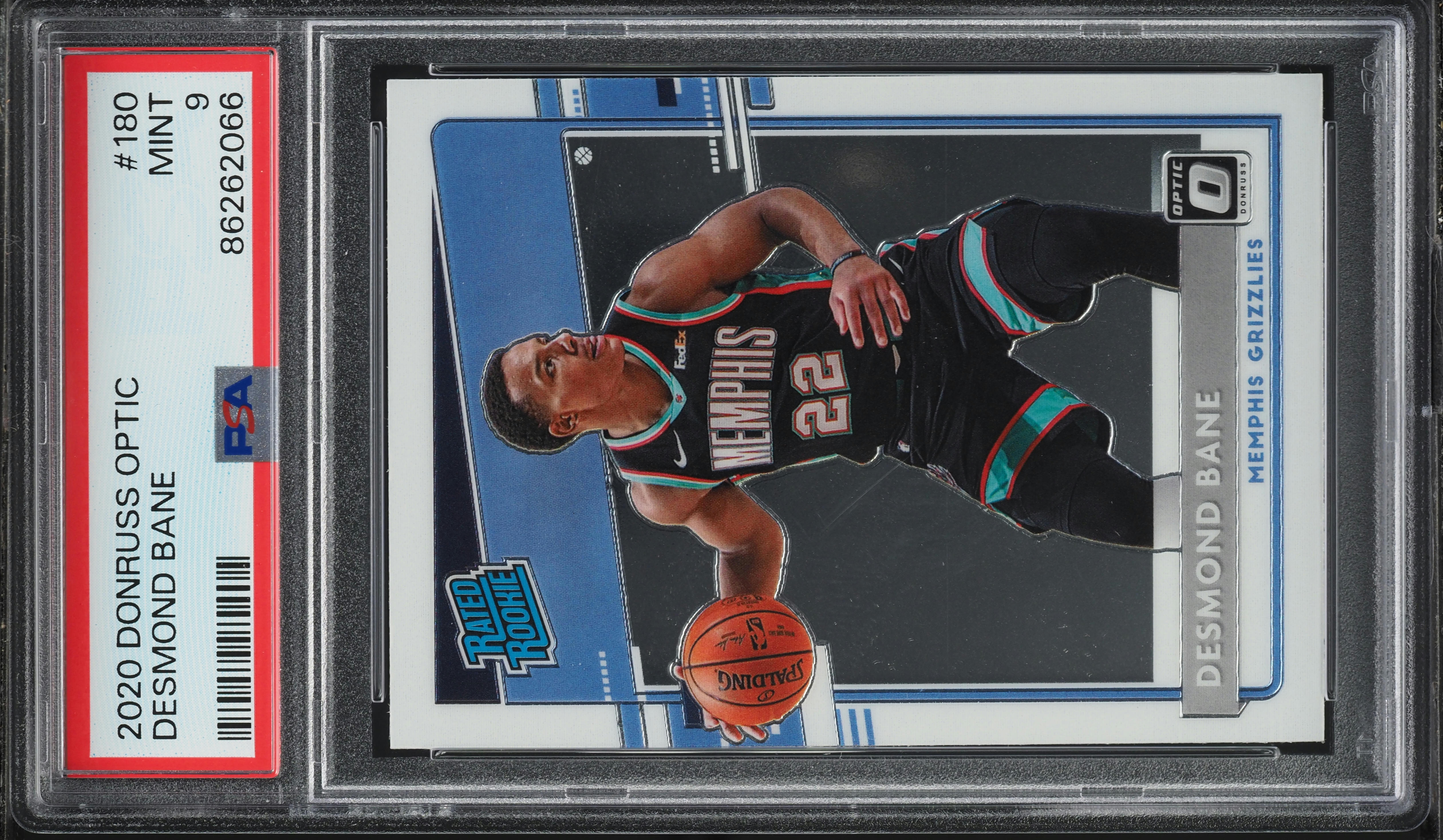 2020 Donruss Optic Desmond Bane ROOKIE #180 PSA 9 MINT